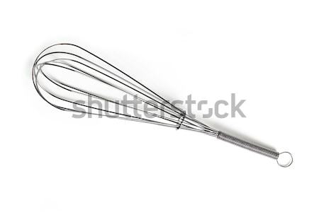Stock photo: stainless steel whisk