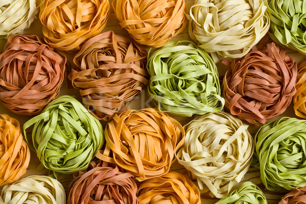 colorful pasta tagliatelle Stock photo © jirkaejc