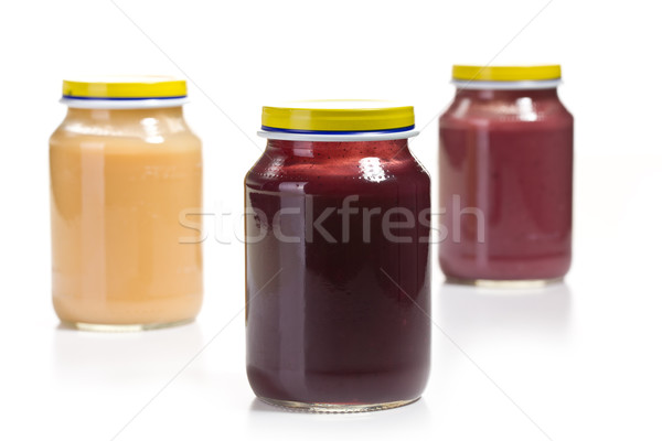 baby food in glass jar Stock photo © jirkaejc