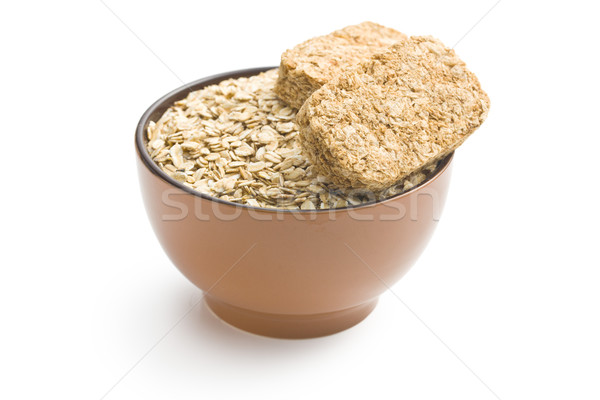 wholemeal crackers with oatmeal Stock photo © jirkaejc