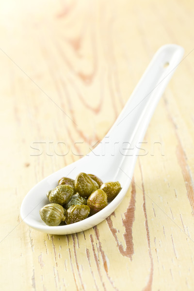 Stock photo: green capers