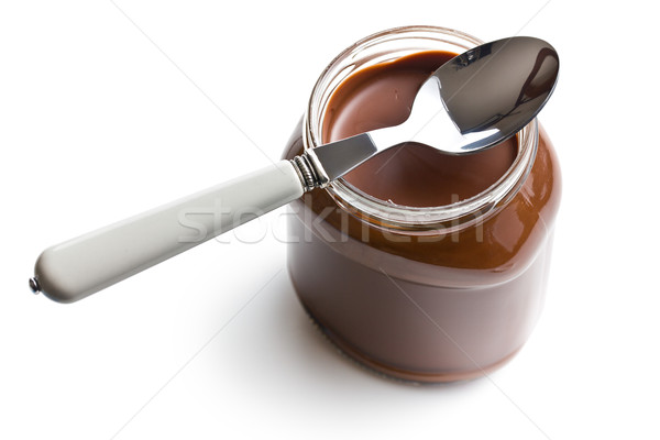 chocolate spread in jar Stock photo © jirkaejc