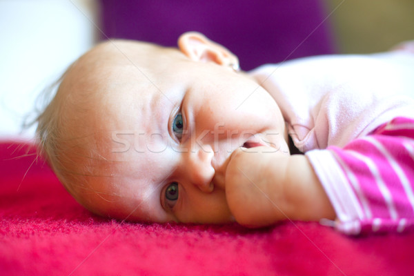 Giovani baby ragazza felice occhi Foto d'archivio © jirkaejc