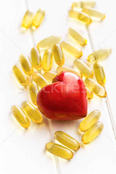 Cod liver oil. Gel capsules  Stock photo © jirkaejc