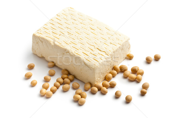 Tofu soja fasola biały tle japoński Zdjęcia stock © jirkaejc