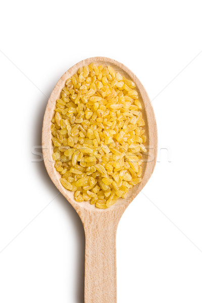 bulgur wheat in wooden spoon Stock photo © jirkaejc