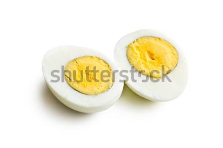 Dos huevo pasado por agua blanco naturaleza huevo cocina Foto stock © jirkaejc