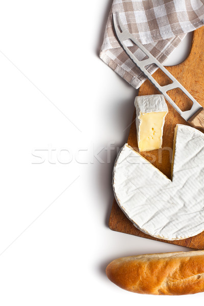 Foto stock: Camembert · queso · blanco · alimentos · vida · desayuno