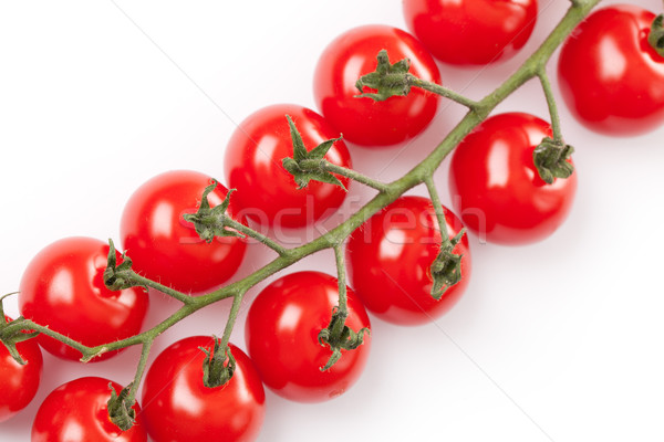 Tomates cereja branco comida jardim fundo vermelho Foto stock © jirkaejc