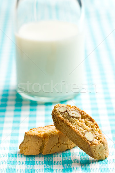 Kurabiye süt masa örtüsü kek şeker Stok fotoğraf © jirkaejc