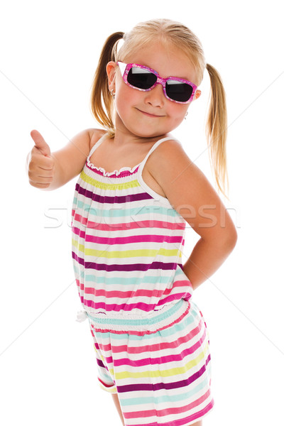 Stock photo: little girl in sunglasses