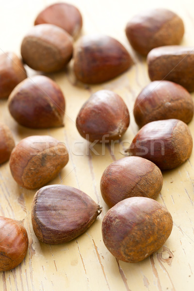 chesnuts on wooden table Stock photo © jirkaejc