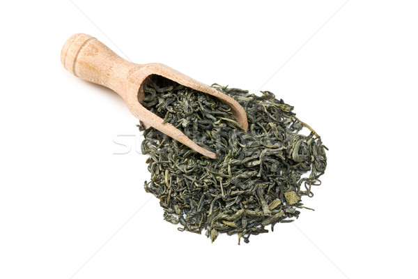 Zöld tea levelek fehér természet levél egészség Stock fotó © jirkaejc