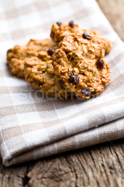 Fatto in casa cookie avena dolce alimentare Foto d'archivio © jirkaejc