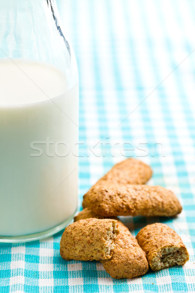 wholemeal cookies with milk Stock photo © jirkaejc