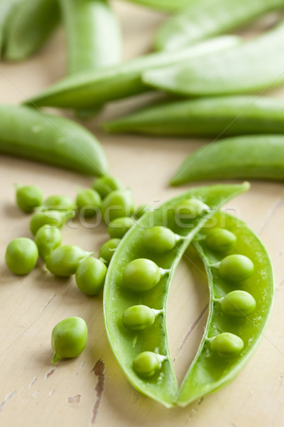 Groene erwten foto shot voedsel natuur Stockfoto © jirkaejc