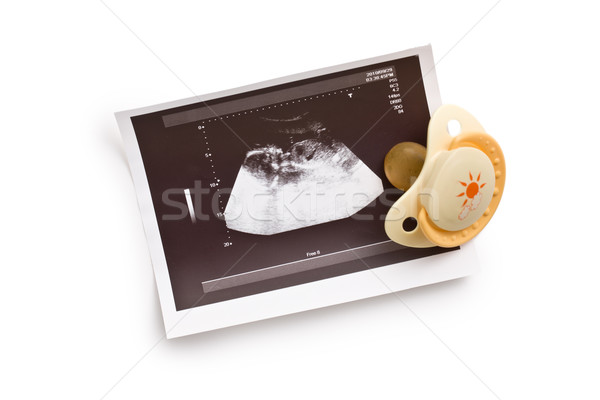 ultrasound photo with pacifier Stock photo © jirkaejc
