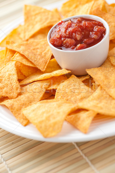 nachos and tomato dip Stock photo © jirkaejc