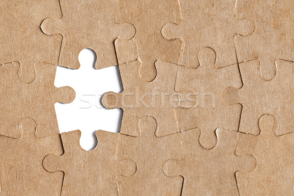 Puzzle photo coup texture équipe jouet Photo stock © jirkaejc