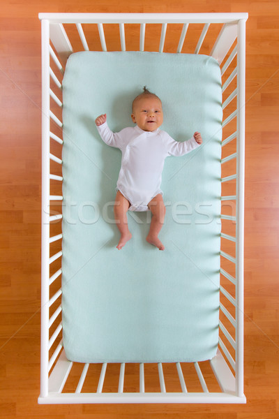 top view of baby in cot Stock photo © jirkaejc
