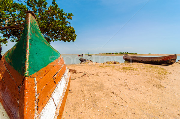 Canoes on a Lakeshore Stock photo © jkraft5