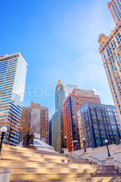 Downtown Chicago View Stock photo © jkraft5