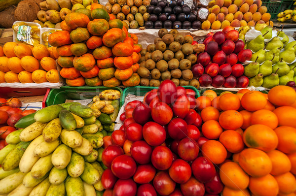 Exótico frutas mercado colorido Colômbia fruto Foto stock © jkraft5