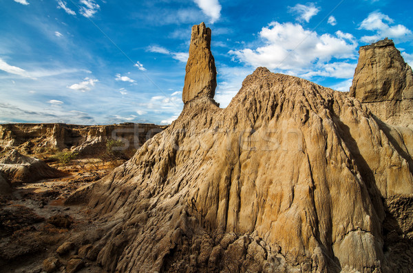A White Stone Pillar in a Desert Stock photo © jkraft5
