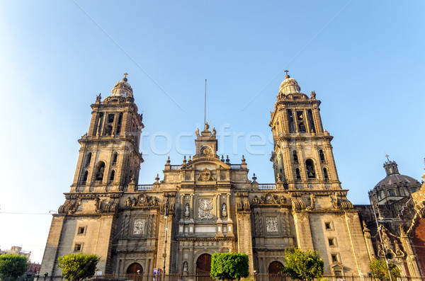 Mexico cathédrale vue façade église Voyage [[stock_photo]] © jkraft5