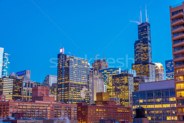 Chicago Night View Stock photo © jkraft5