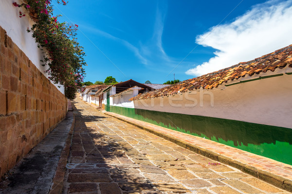 Foto stock: Rua · ver · colonial · histórico · cidade · estrada