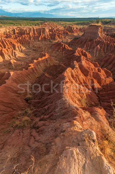 Vermelho rocha belo deserto Colômbia Foto stock © jkraft5