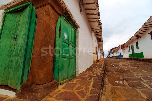 Old Colonial Street Corner Stock photo © jkraft5