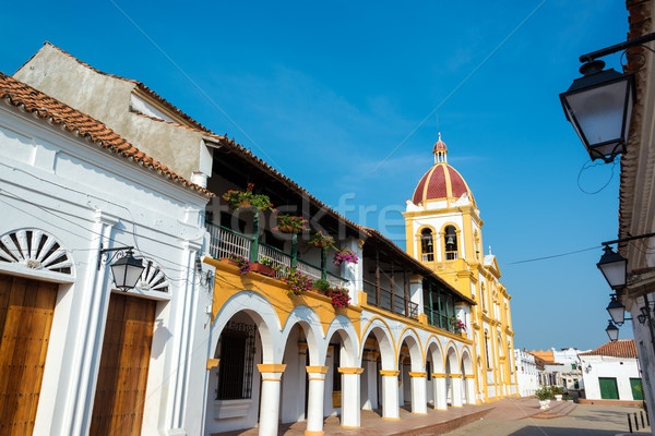Kerk mooie koloniaal architectuur unesco wereld Stockfoto © jkraft5