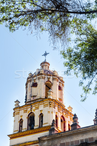 Blanco iglesia barrio Ciudad de México viaje torre Foto stock © jkraft5