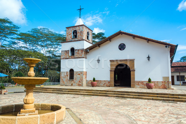 Stock photo: Church in Mesa de los Santos
