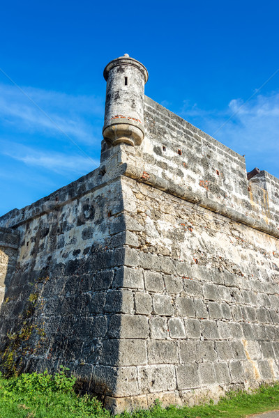 Kolumbia ściany rogu historyczny centrum niebo Zdjęcia stock © jkraft5