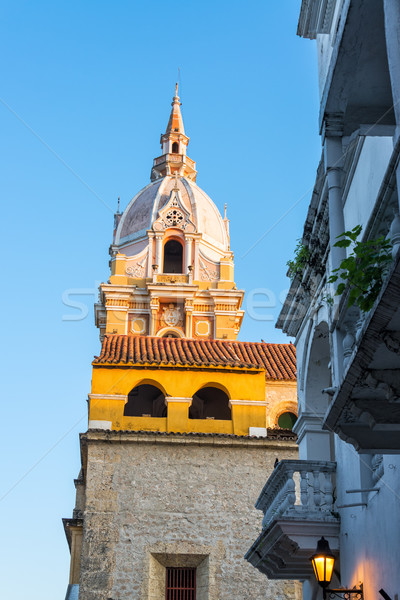Cartagena Cathedral Spire Stock photo © jkraft5