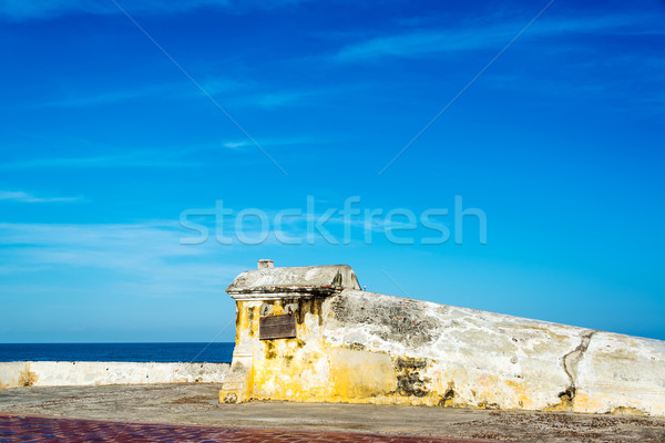 Cartagena Wall and Sky Stock photo © jkraft5