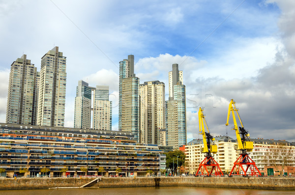 Foto stock: Arranha-céus · alto · Buenos · Aires · Argentina · céu