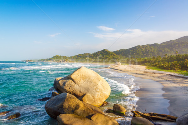 Tayrona Beach and Rocks Stock photo © jkraft5