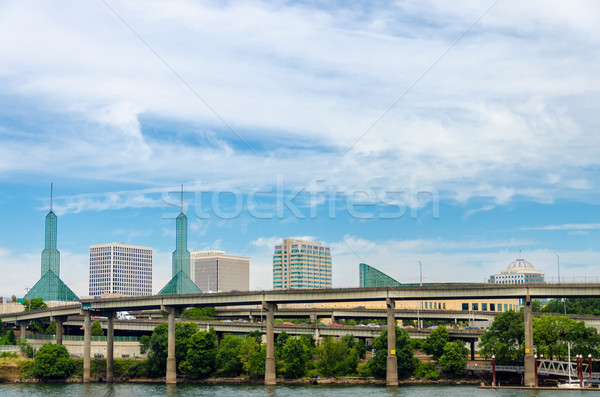 Cityscape Oregon convenzione centro infrastrutture città Foto d'archivio © jkraft5