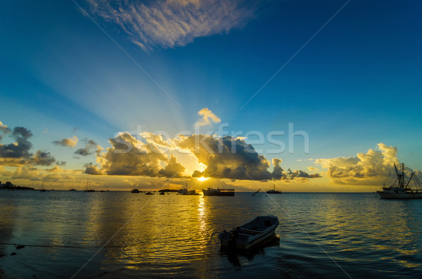 Boats in the Caribbean Sea Stock photo © jkraft5