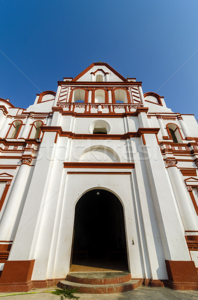 白 教会 古い コロニアル メキシコ ストックフォト © jkraft5