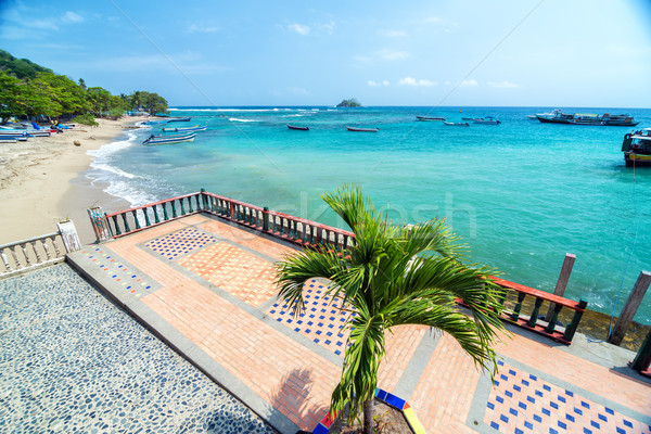 Boardwalk and Sea Stock photo © jkraft5