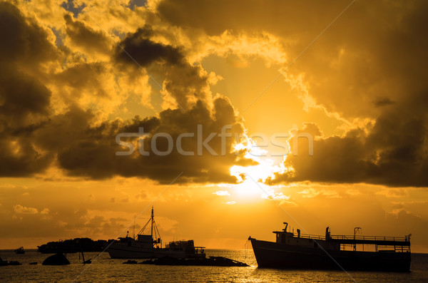 Sunrise over the Caribbean Sea Stock photo © jkraft5