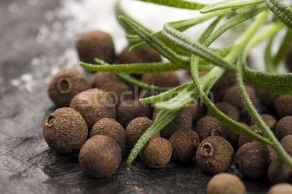 allspice with fresh rosemary Stock photo © joannawnuk