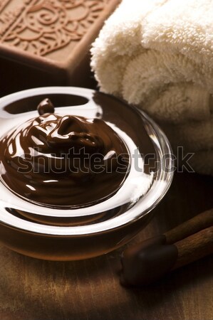 Stockfoto: Chocolade · spa · kaneel