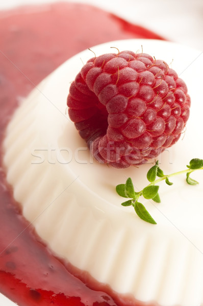 Vanille Berry sauce alimentaire fruits rouge Photo stock © joannawnuk