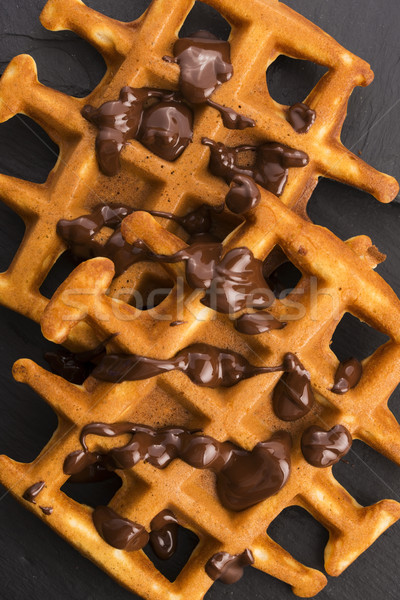 waffles with chocolate Stock photo © joannawnuk
